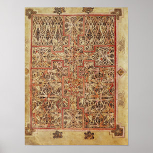 Fol.220カーペットページ、Lichfieldから ポスター