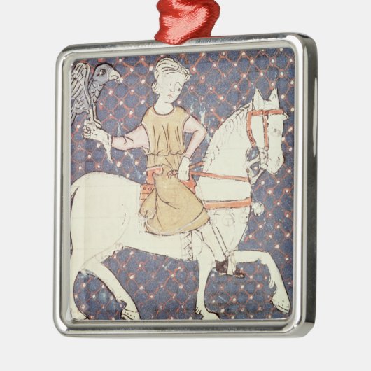 Fol.58vはよろしいです: 鷹狩 メタルオーナメント (左)