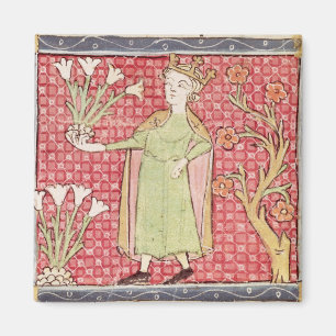 Fol.58v 4月: 盗品の花 マグネット