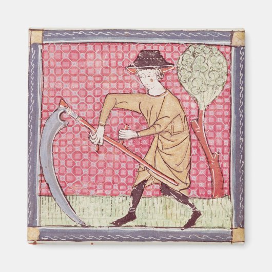 Fol.58v 6月：ヘイメイキング マグネット (正面)