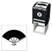 Foldable fan with five frames / 五本骨扇 セルフインキングスタンプ (インサイチュ)