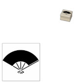 Foldable fan with five frames / 五本骨扇 ラバースタンプ (押印)