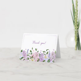 Foldable Floral Thank You Card サンキューカード