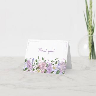 Foldable Floral Thank You Card サンキューカード