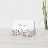 Foldable Floral Thank You Card サンキューカード (正面)