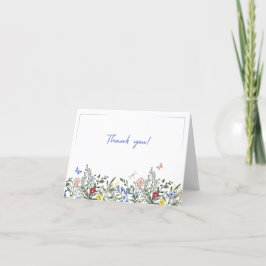 Foldable Floral Thank You Card サンキューカード