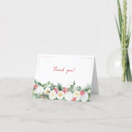 Foldable Floral Thank You Card サンキューカード