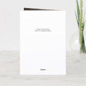 Folded Aged Gold Tree Christmas Card カード (裏面)