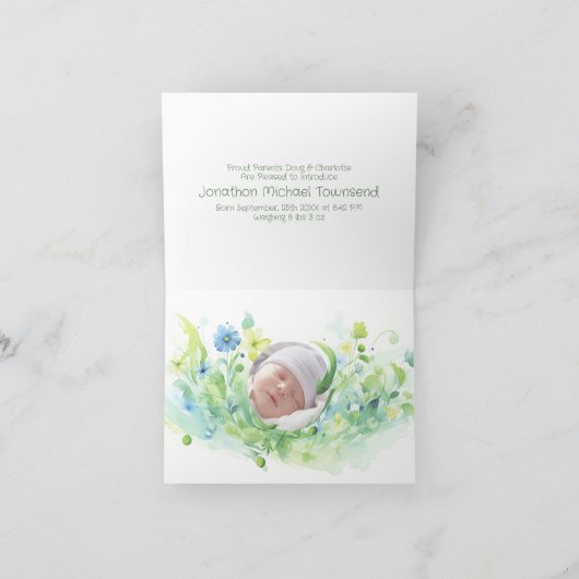 Folded Announcement Card 案内状 (内部)