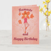 Folded Birthday Card カード (黄色い花)