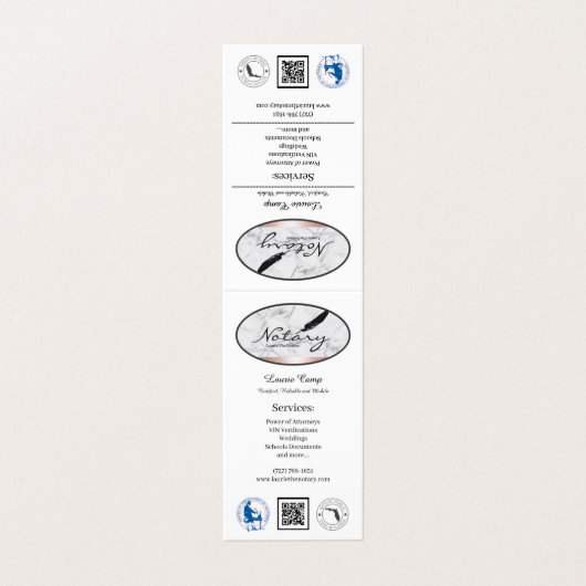 Folded Business Card 名刺 (外部フラット)