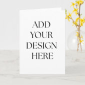 Folded Card カード (黄色い花)