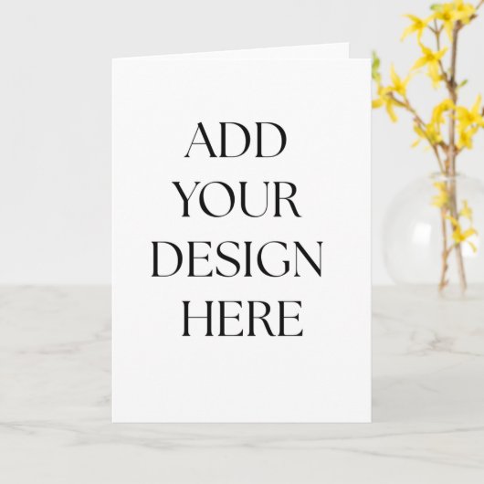 Folded Card カード (黄色い花)