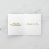Folded Card, Modern Elegant, Editable Names 招待状 (内部)
