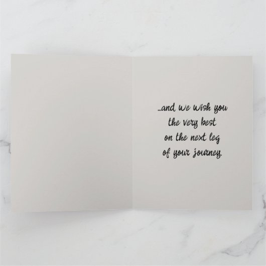 Folded Editable Sad Aliens Farewell カード (内部)