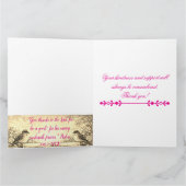 Folded Floral Thank You Card with Scripture サンキューカード (内部)