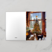 Folded Foil Christmas Card 箔グリーティングカード (外側レイダウン)