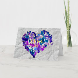 Folded Foil I LOVE US Card 箔シーズンカード