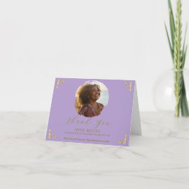 Folded Funeral Thank You Card  サンキューカード