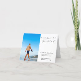 Folded Funeral Thank You Card – With Gratitude サンキューカード