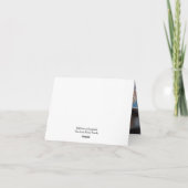 Folded Funeral Thank You Card – With Gratitude サンキューカード (裏面)