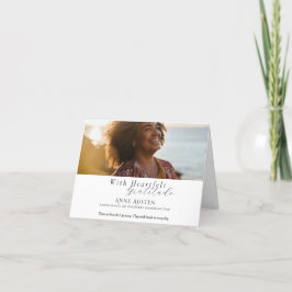 Folded Funeral Thank You Card – With Gratitude サンキューカード