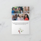 Folded Funeral Thank You Card – With Gratitude サンキューカード (内部)