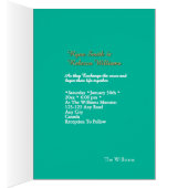 Folded Green & Gold Marble Card (内側 (右))