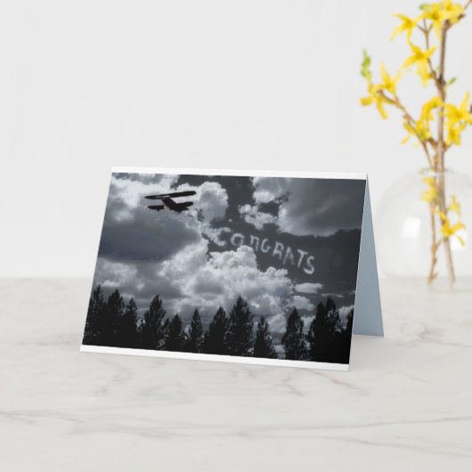 Folded Greeting Card カード (黄色い花)