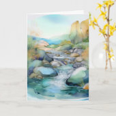 Folded Greeting Card カード (黄色い花)