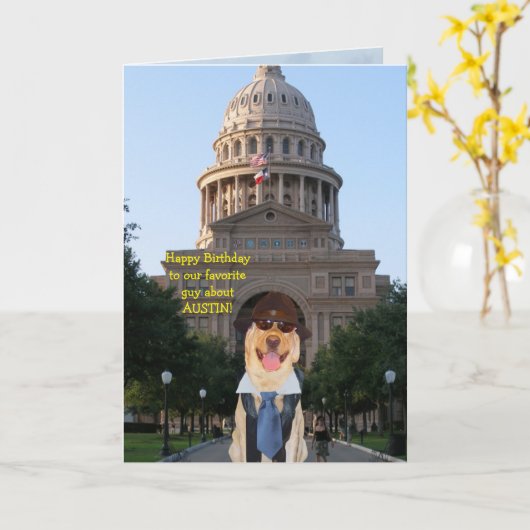 Folded Greeting Card カード (黄色い花)