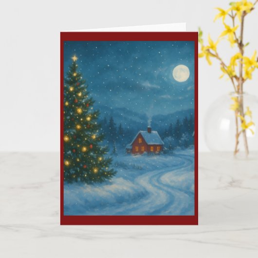 Folded Greeting Card カード (黄色い花)