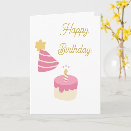 Folded Greeting Card カード (黄色い花)