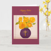 Folded Greeting Card カード (黄色い花)