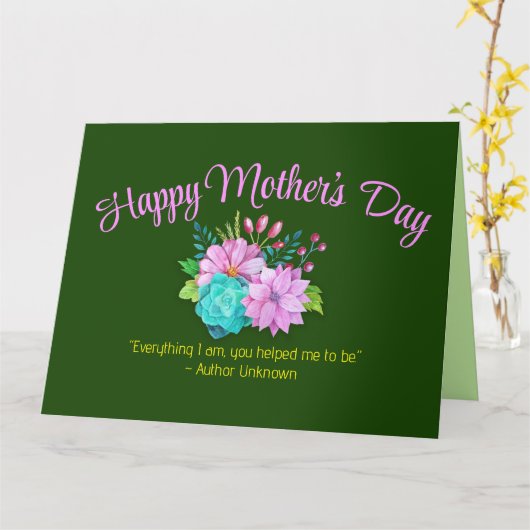 Folded Greeting Card カード (黄色い花)