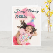 Folded Greeting Card カード (黄色い花)