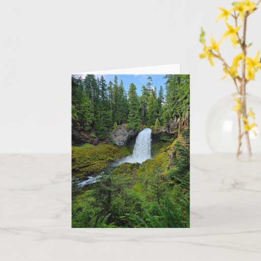 Folded Greeting Card カード (黄色い花)