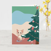 Folded Greeting Card カード (黄色い花)