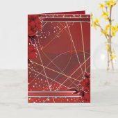 Folded Greeting Card カード (黄色い花)