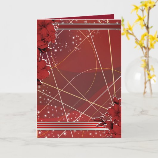 Folded Greeting Card カード (黄色い花)