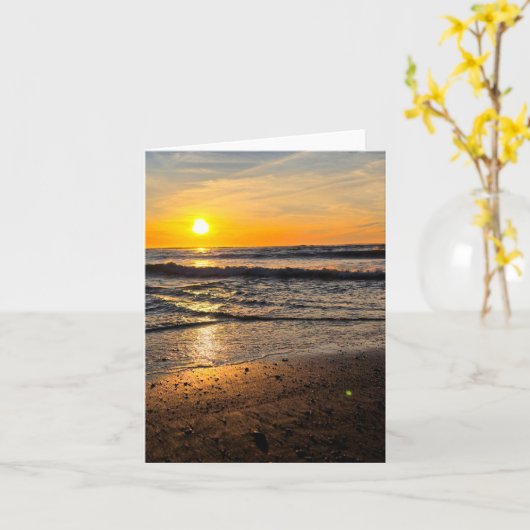 Folded Greeting Card カード (黄色い花)