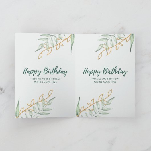 Folded Greeting Card カード (内部)