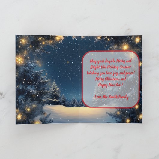 Folded Greeting Card カード (内部)