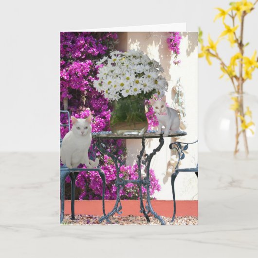 Folded Greeting Card カード (黄色い花)