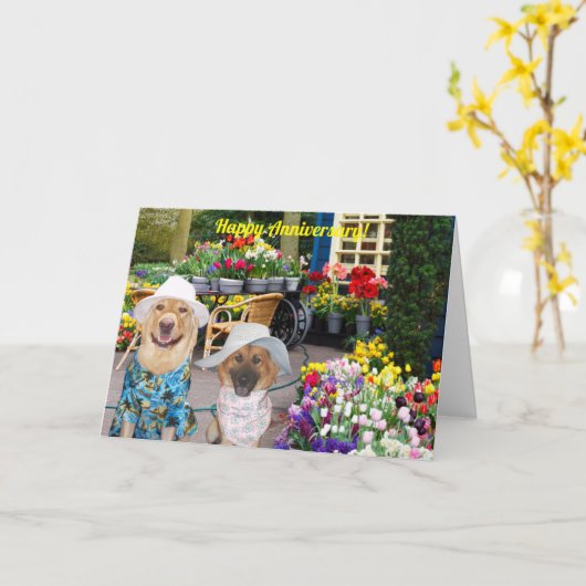 Folded Greeting Card カード (黄色い花)