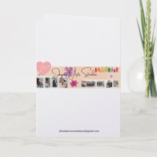 Folded Greeting Card カード (裏面)