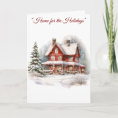 Folded Greeting Card-Elegant Victorian Christmas カード (正面)
