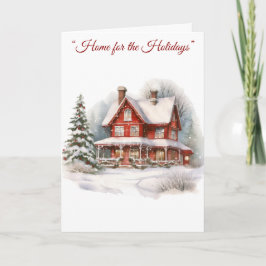 Folded Greeting Card-Elegant Victorian Christmas カード