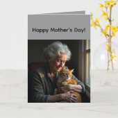 Folded Greeting Card for Mother's Day カード (黄色い花)