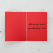 Folded Greeting Card for Mother's Day カード (内部)